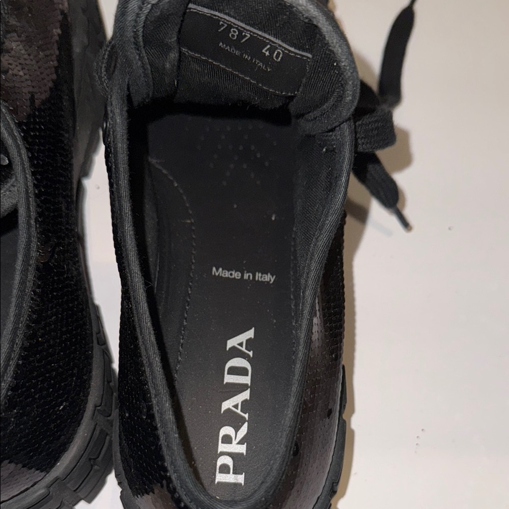 Black Women's Prada Sneakers - Picture 2 of 5